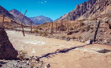 Ascenso Cerro Penitentes - Puente colgante del Río Mendoza