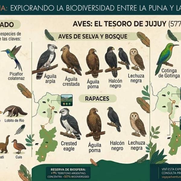 tilcara calilegua fauna aves