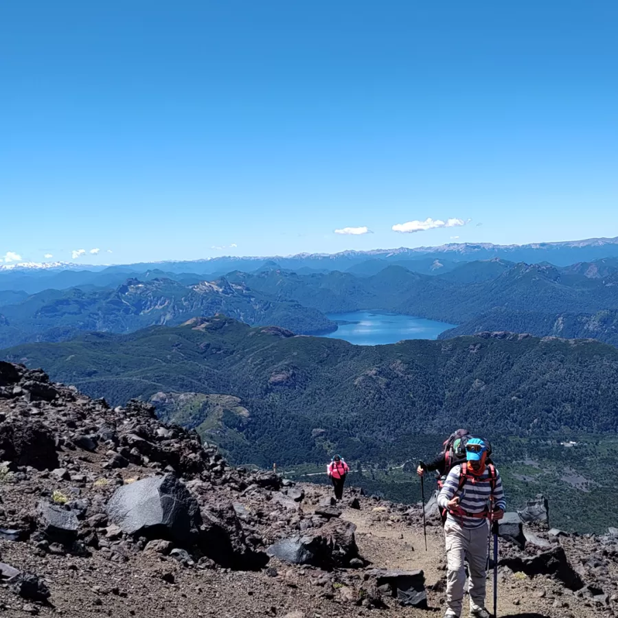 Vista del Volcán Lanín
